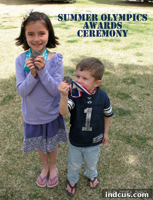 kids summer olympics gold medal ceremony