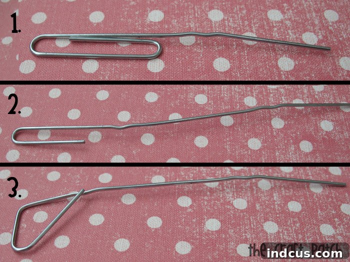 Detailed guide on how to bend paper clips into bird legs