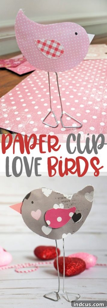 Cute Valentine's Day craft ideas: Pin this guide to make your own love birds