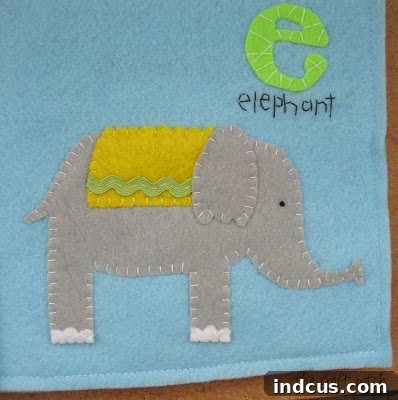 hand stitched felt book