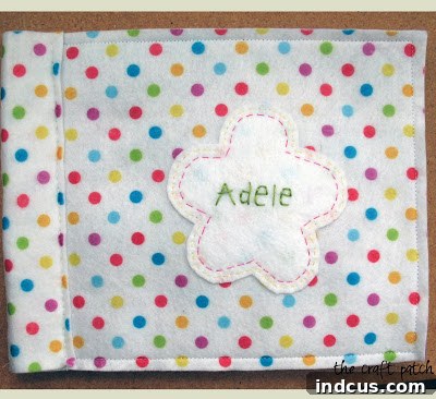 felt name book for kids - personalized quiet book