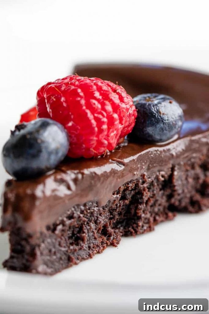 Elegant Flourless Chocolate Cake