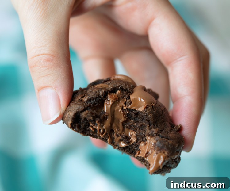 Soft, thick chocolate cookies loaded with chocolate flavor