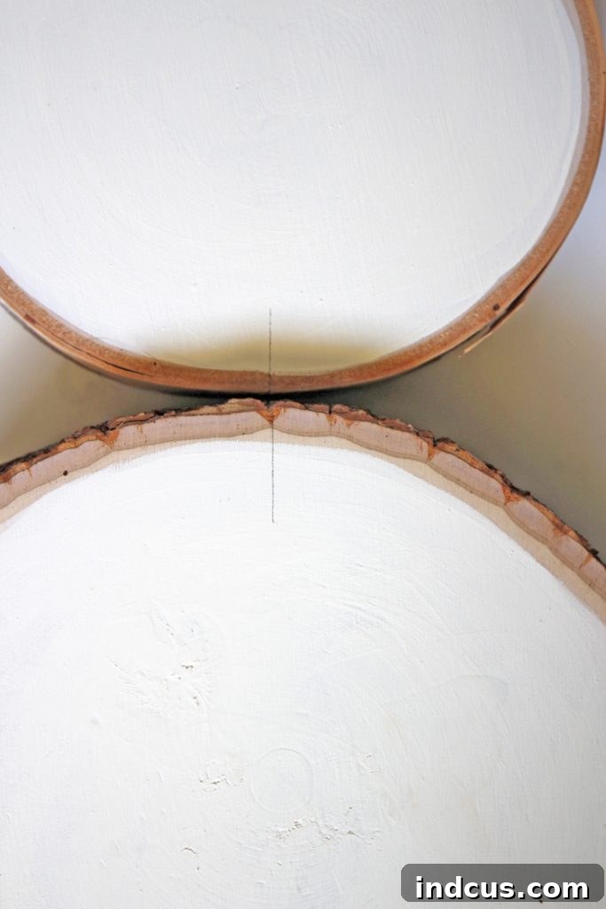 Aligning Wood Slices and Marking for Snowman Assembly