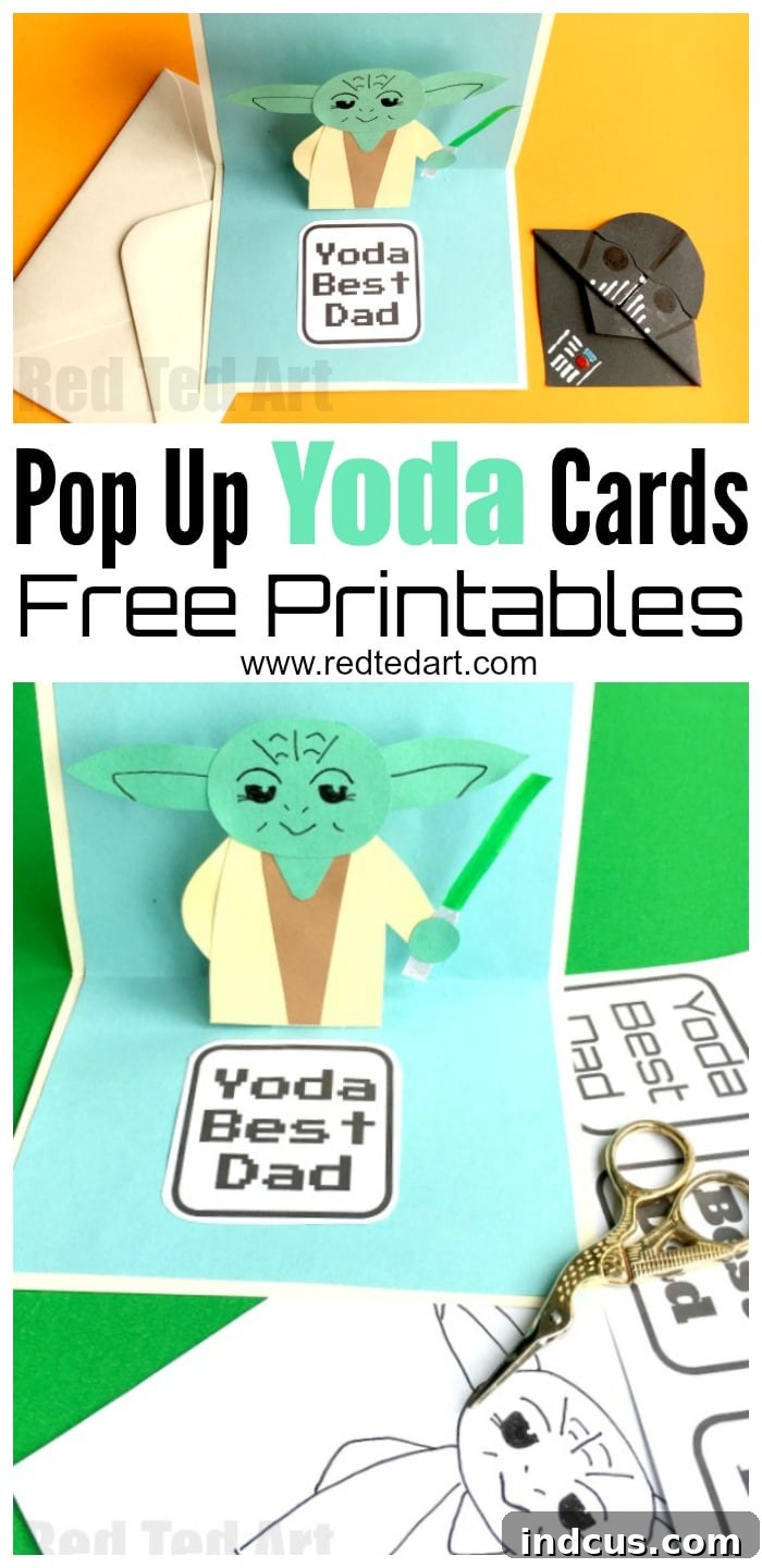 Star Wars Pop Up Father's Day Card (Yoda)