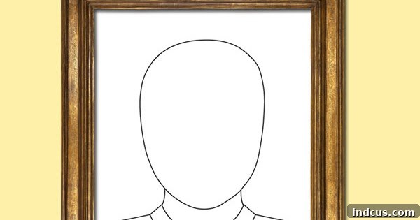 Father's Day Portrait Drawing with Free Printable