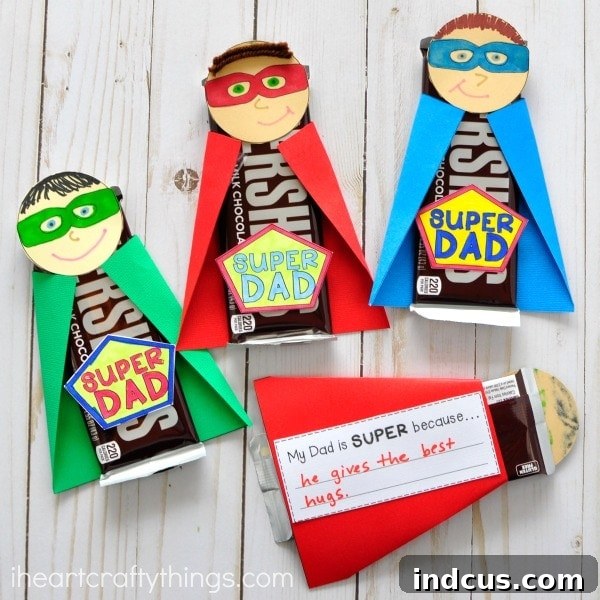 Super Dad Father's Day candy bar wrappers