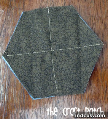 Heirloom Hexagon Rag Quilt Thanksgiving Runner 4 hexagon rag quilt
