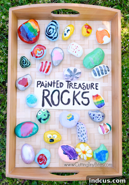 painted rocks summer activity for kids