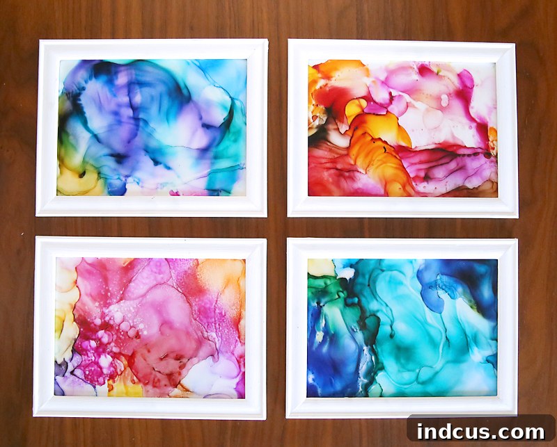 fire ink art project for kids