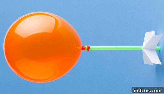 balloon rocket activity for kids