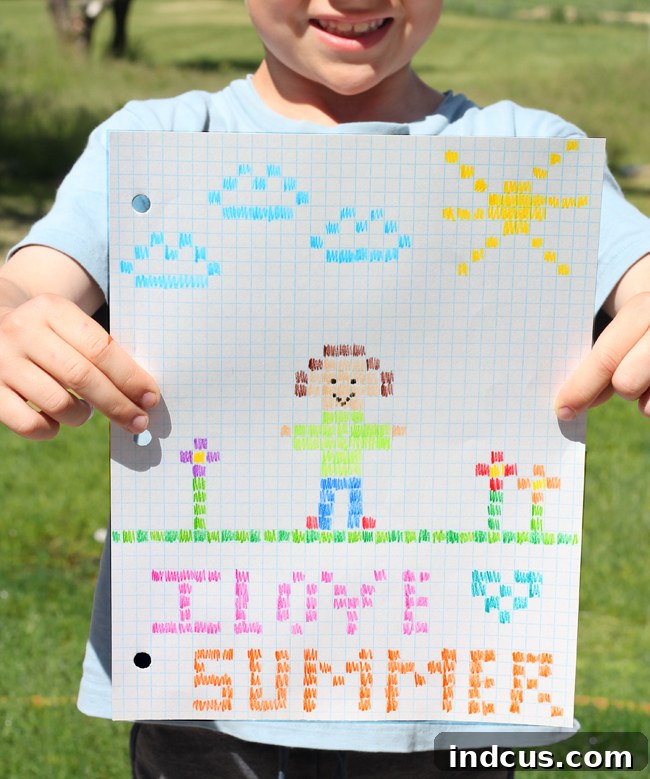 easy graph paper art ideas for kids