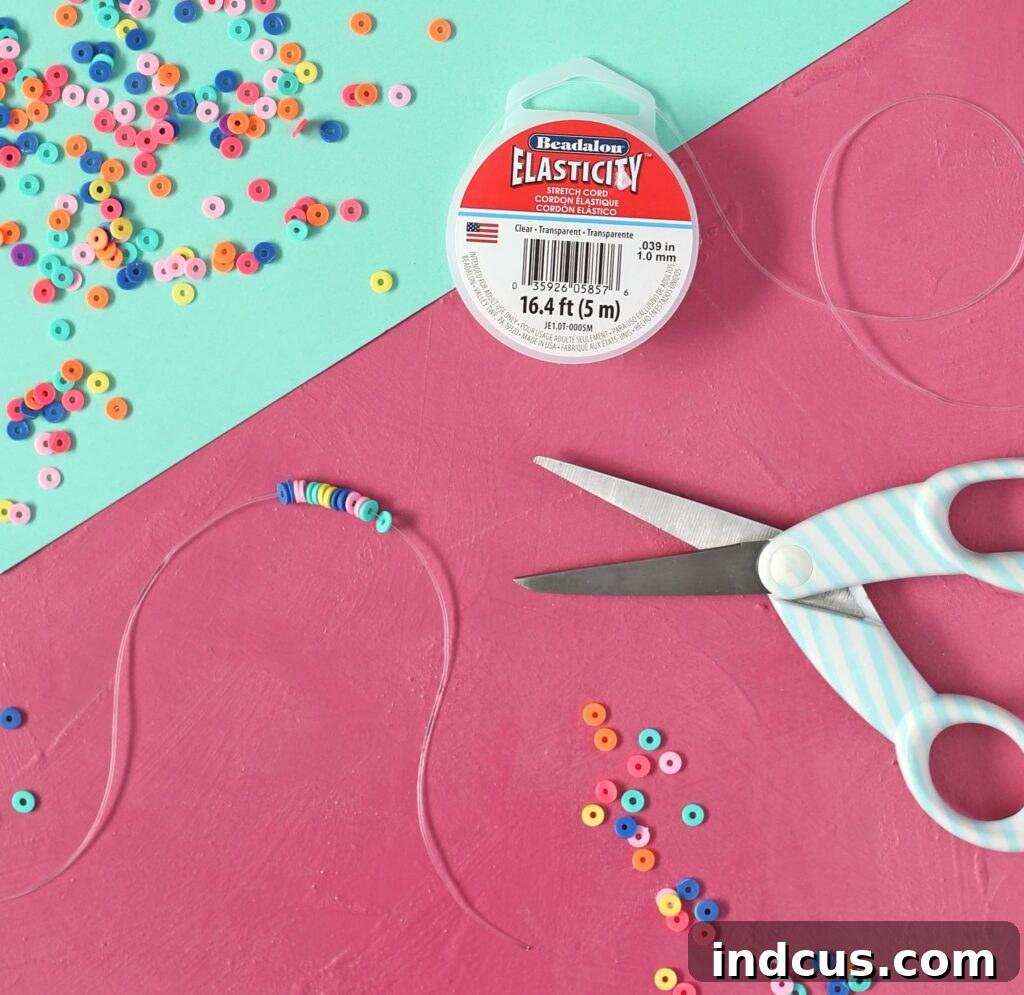 clay bead bracelets for kids