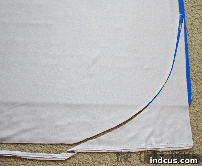 round off fabric edges