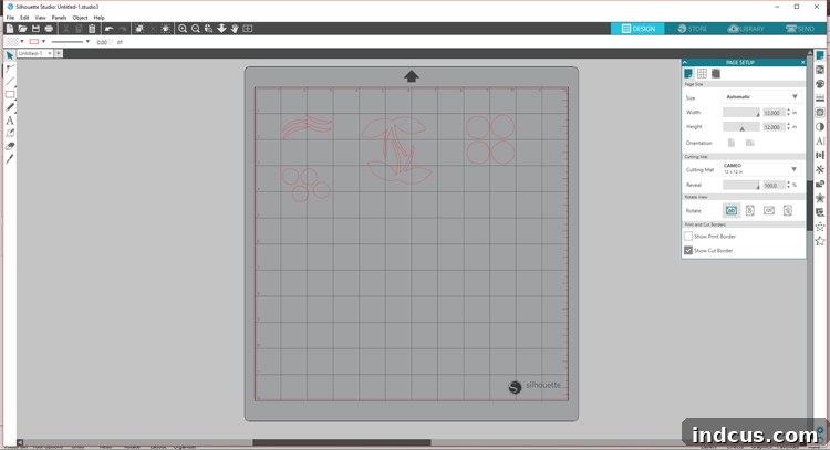 Arranging vinyl pieces by color in Silhouette Studio to optimize material usage