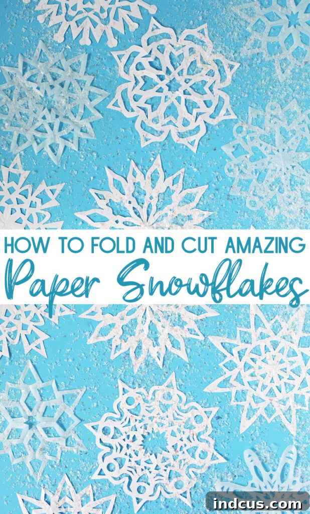 how to fold and cut amazing paper snowflakes