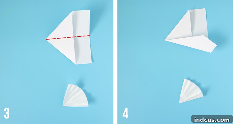 how to make snowflakes out of coffee filters