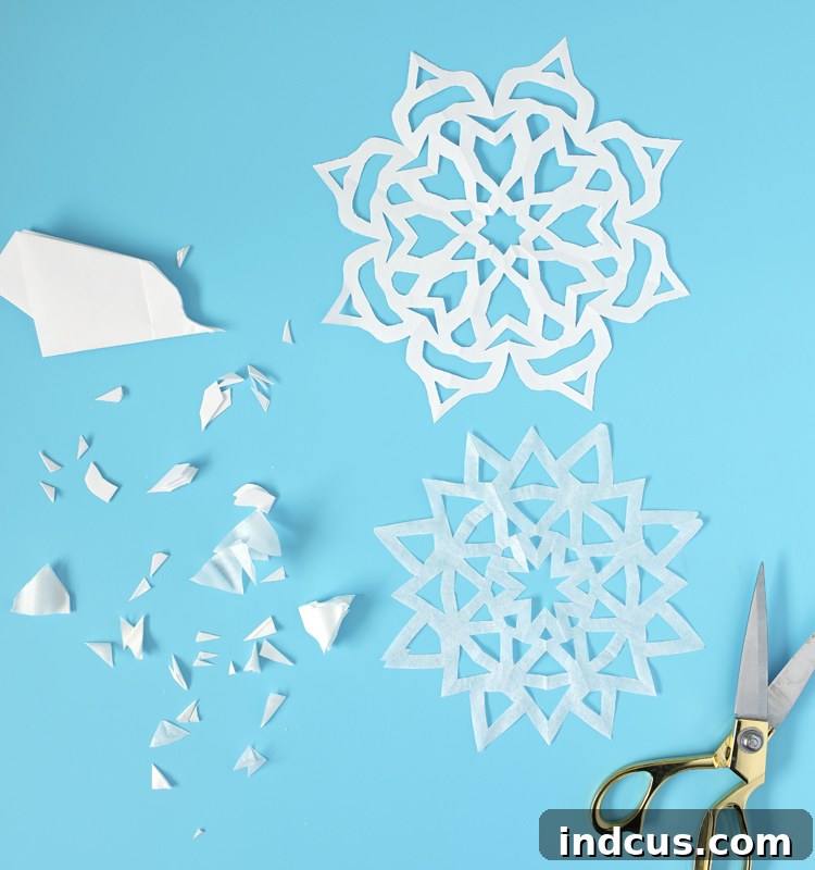 paper snowflake instructions