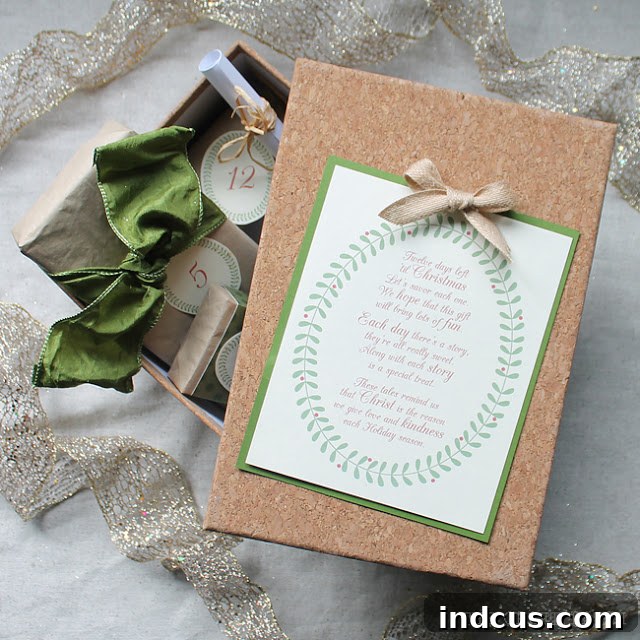 Heartfelt Twelve Days of Christmas Gift with stories and treats