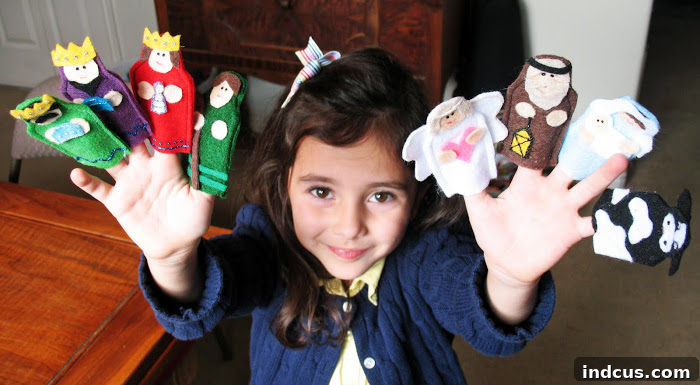 Christmas Nativity Finger Puppets 4 nativity finger puppets