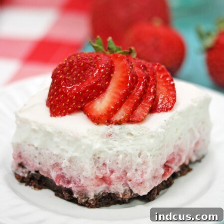 Strawberry Cloud Dessert recipe card image
