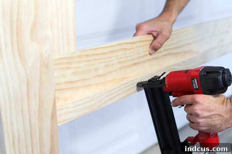 Adding an optional bottom filler piece to the headboard