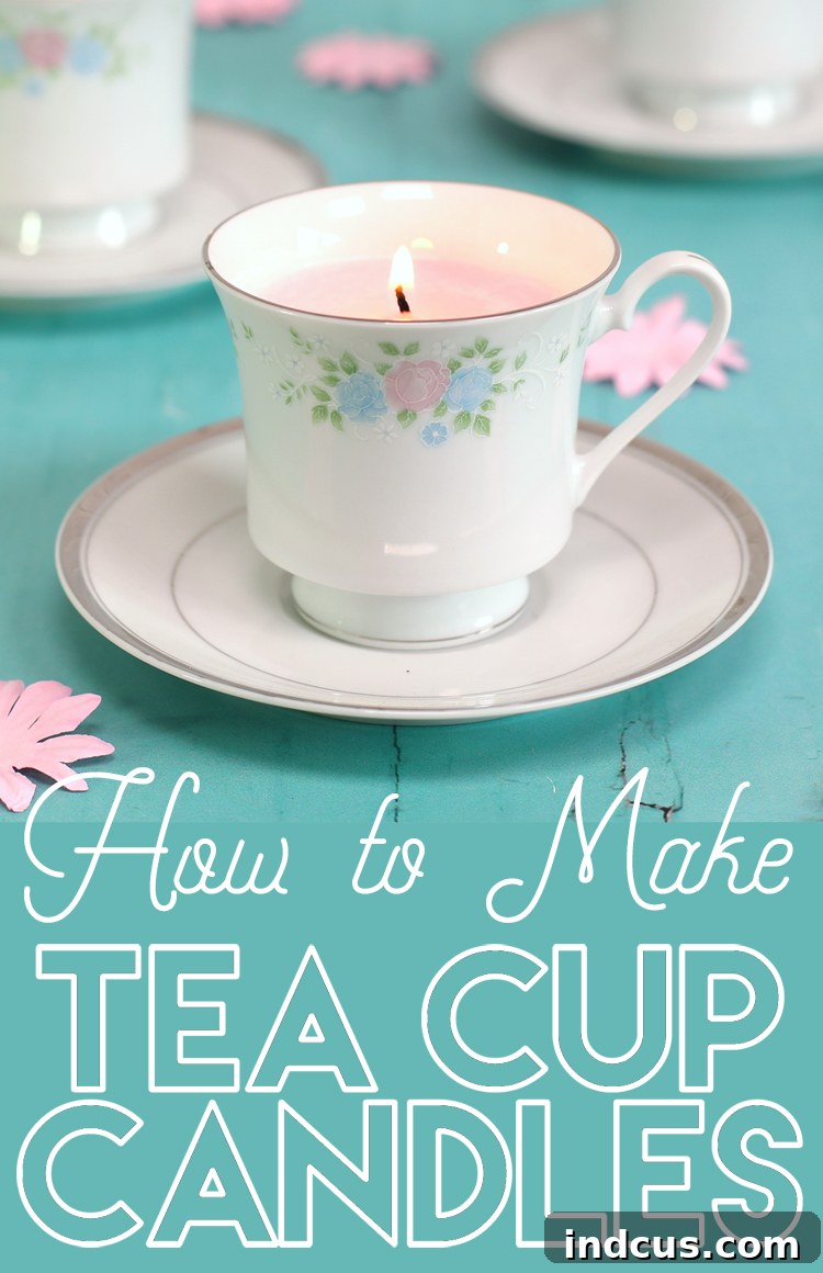 Pin this DIY teacup candle tutorial for later.