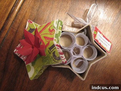 Close-up of rolled paper slips, each representing a cherished memory, ready to be placed inside the box