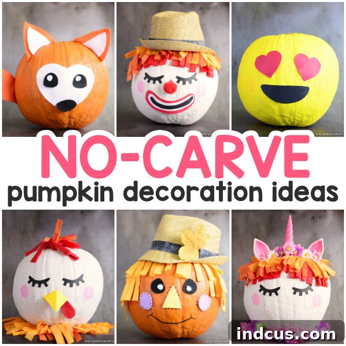 No carve pumpkin ideas specifically for kids