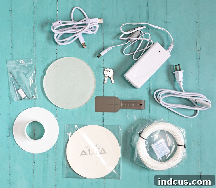 Silhouette Alta accessories and included items