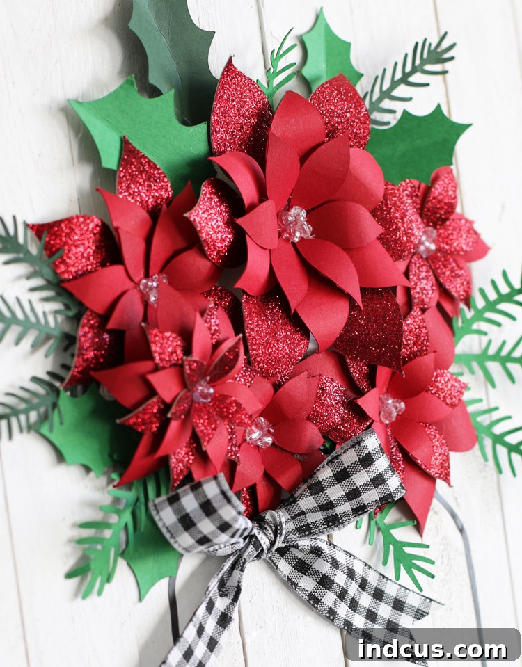 DIY Christmas paper flowers