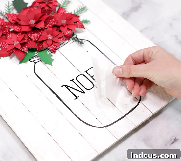 mason jar christmas sign tutorial