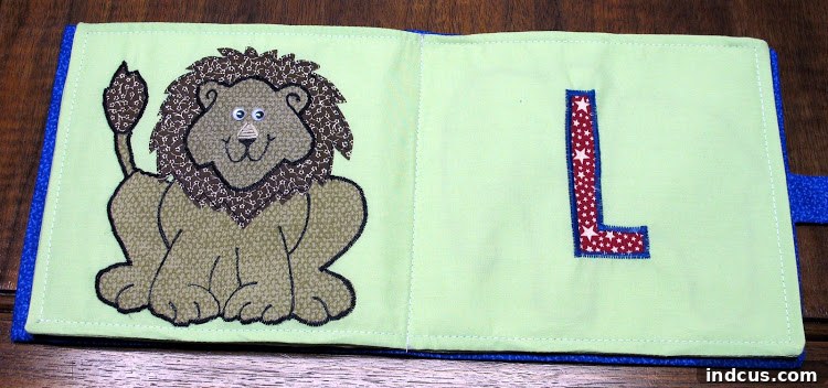 Fabric Unveiled 3 A collection of vibrant quiet book pages, each featuring a unique fabric letter for a personalized touch
