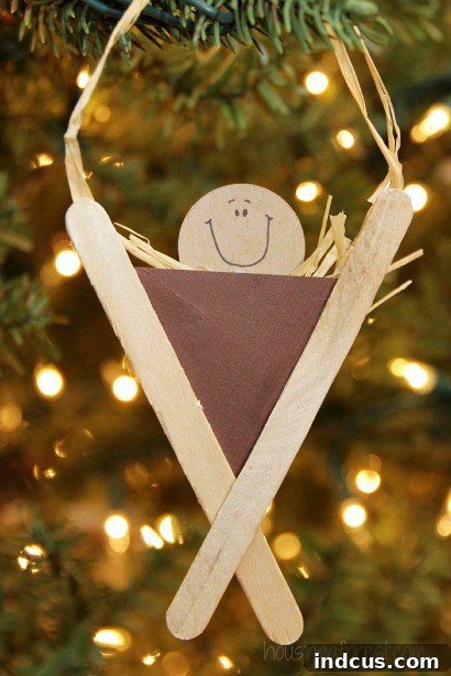 manger popsicle stick craft