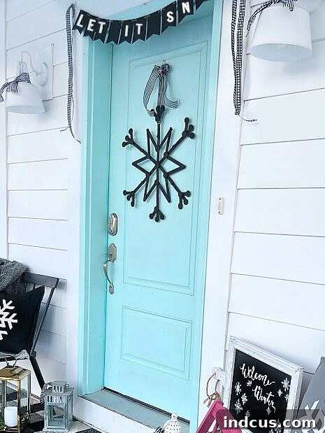 giant popsicle stick snowflakes
