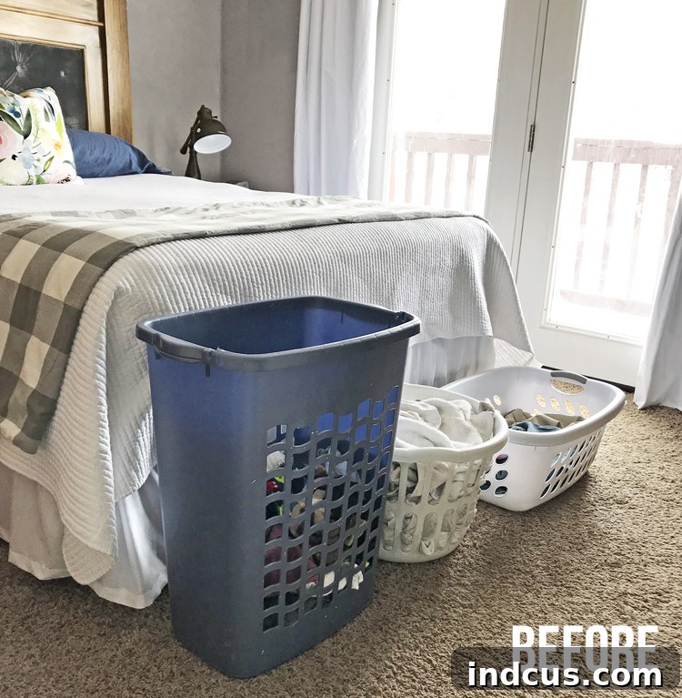 Compact Bedroom Seating with Laundry Storage 2 small bedroom storage solutions