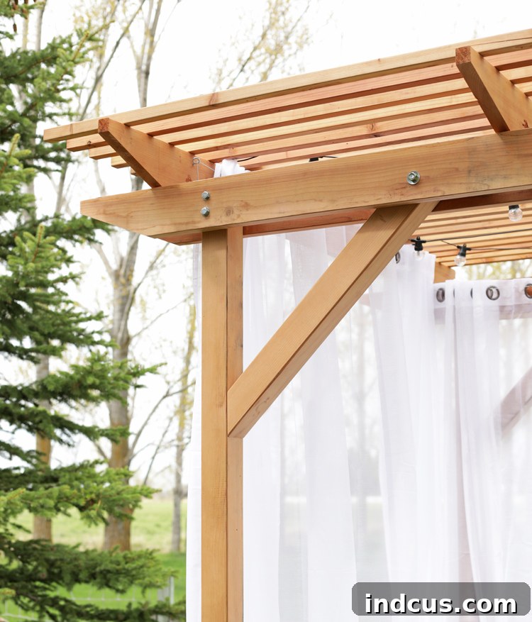 free redwood pergola building plans