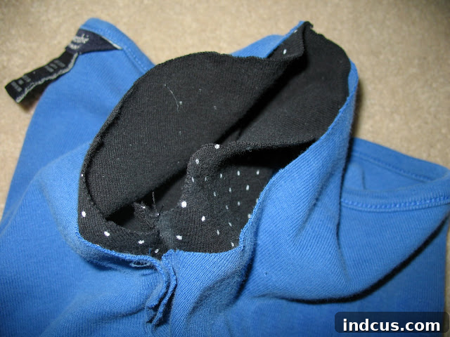 sewing sleeves together
