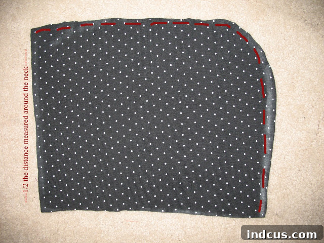 making a hood for clothing