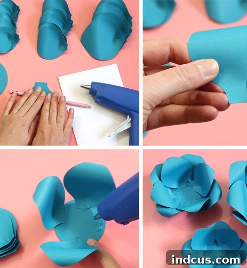 how to make paper flowers
