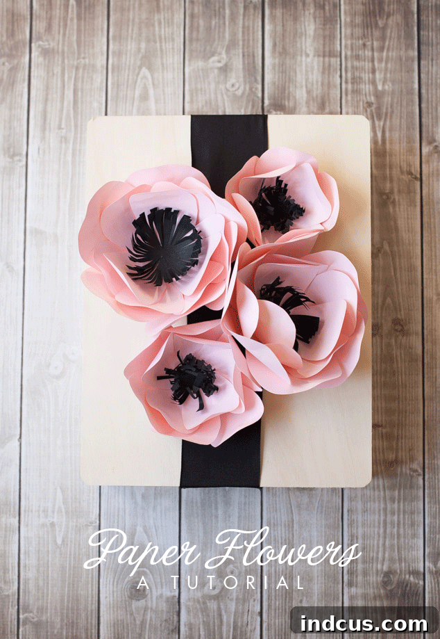 paper anemone template
