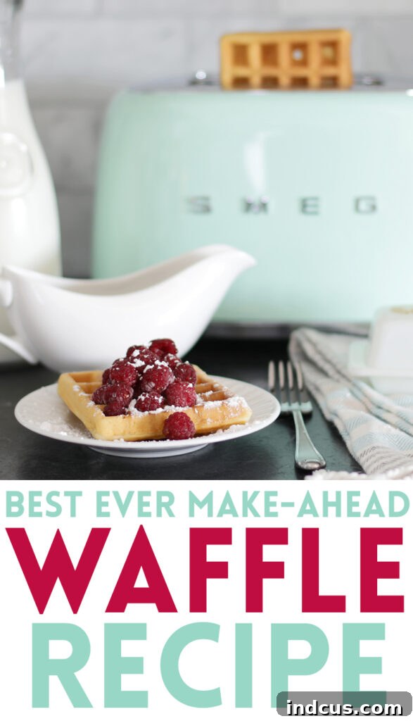 Effortless Morning Waffles 5 waffles you can make and heat in the toaster