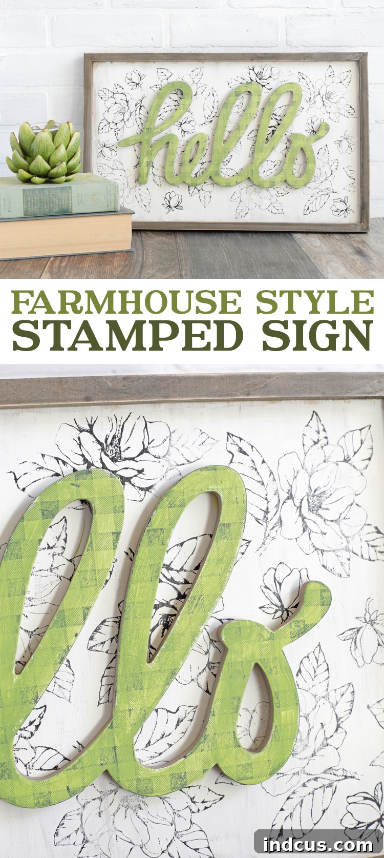Stamp Your Own Farmhouse Sign 8 farmhouse style stamped wooden sign