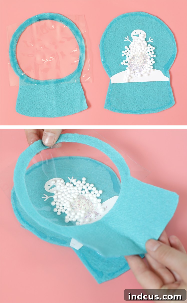 diy snowglobe sweater tutorial