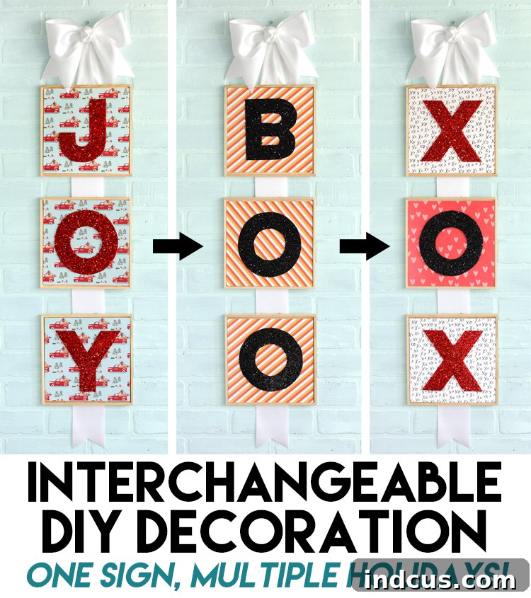 Customizable Holiday Plaque 8 interchangeable diy decoration for different holidays