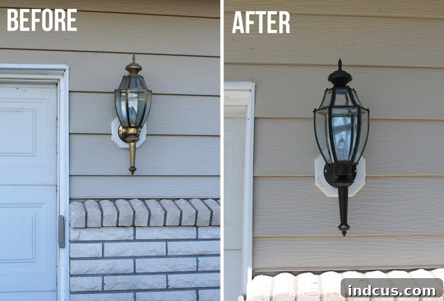 light fixture makeover