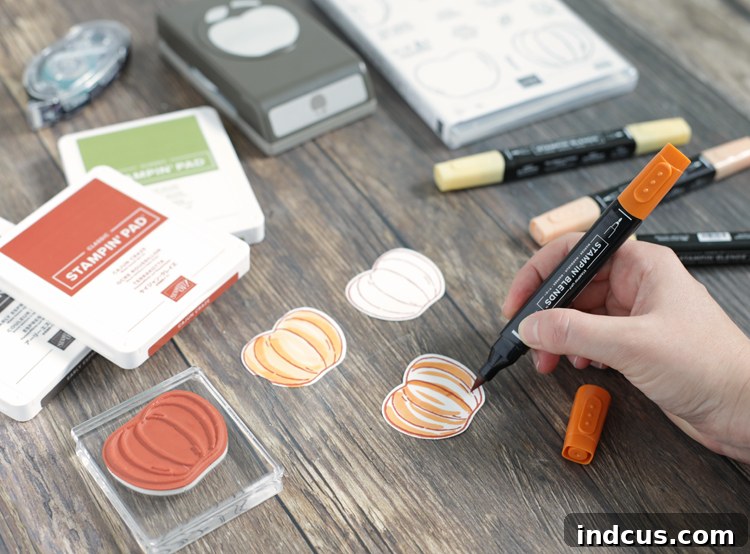stampin up stampin blends craft