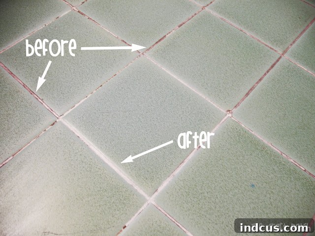 DIY grout cleaner for tile floors
