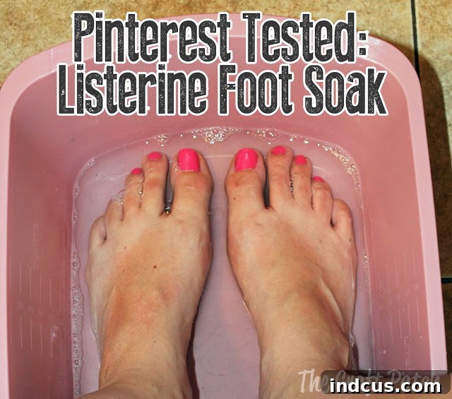 Listerine foot soak for dead skin removal