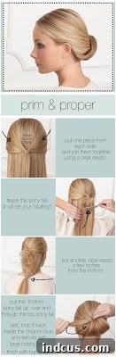 Prim and proper updo hairstyle tutorial test